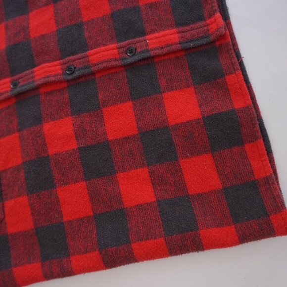 Vtg '90S Alaska Wilderness Gear Gray Red Checker 100% Cotton Outdoor Shacket L - Picture 8 of 12